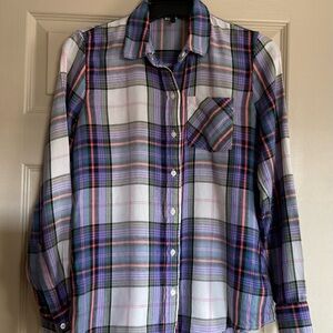 GAP Women’s Button Down Shirt Size Small Striped Long Sleeve.  Pre-owned.